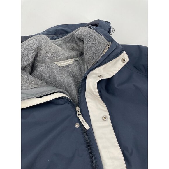 Pro Cam-Fis Gore-Tex Mens Medium Waterproof Jacket Nylon Fleece-Lined Navy - Picture 9 of 11